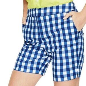 NEW‎ Boden Blue Gingham Richmond Shorts Size 12
